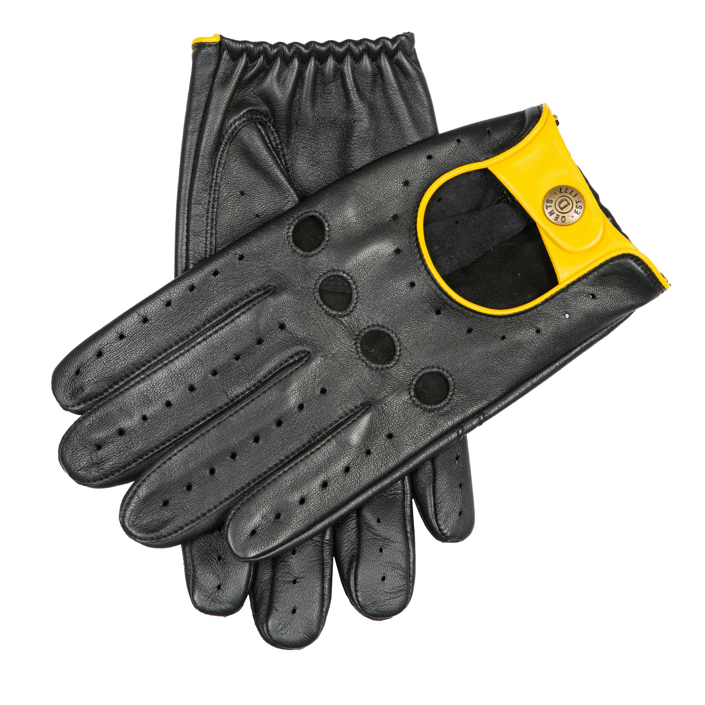 Men's Touchscreen Three-Colour Leather Driving Gloves | Dents