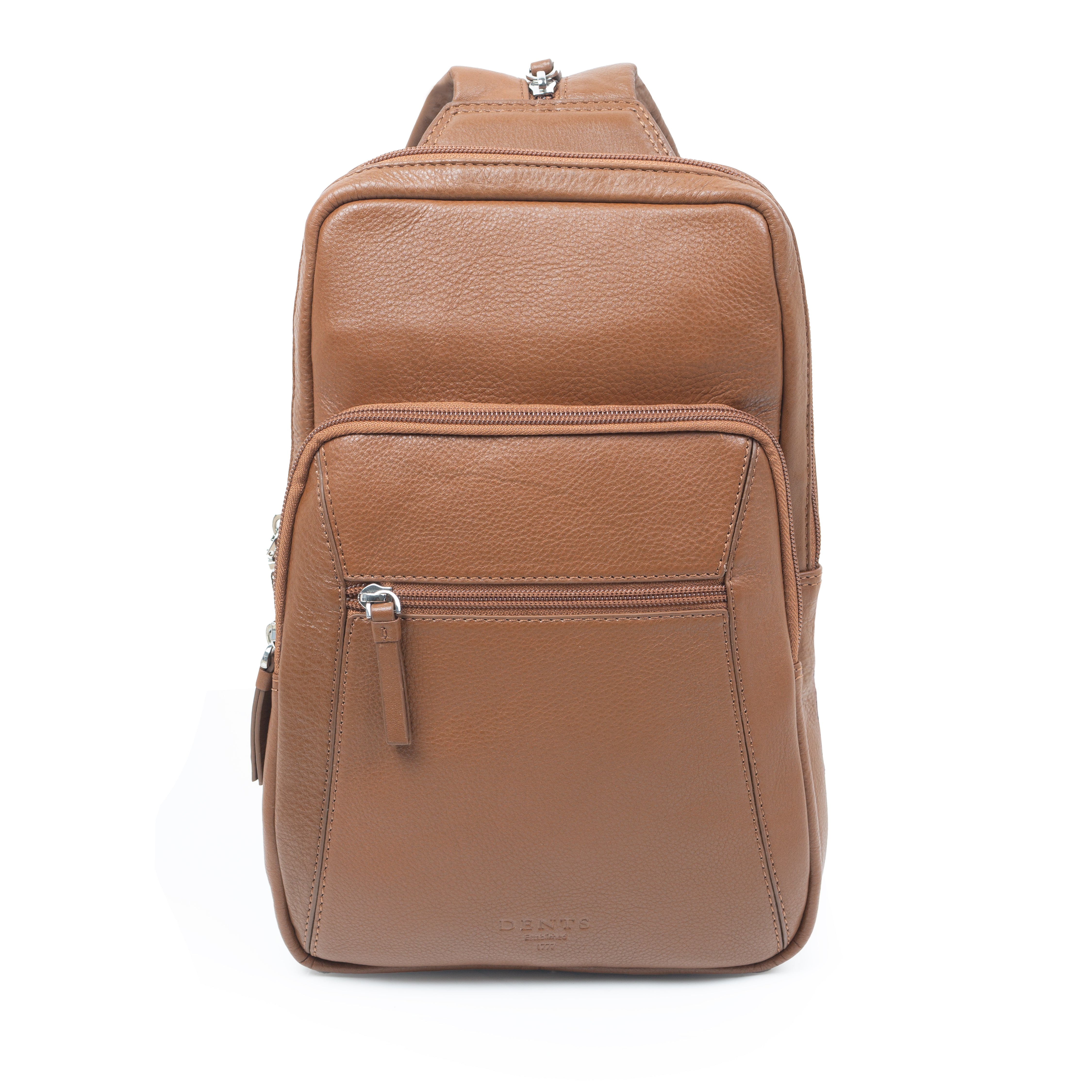 best mini backpack men Men's Small Pebble Grain Leather Backpack