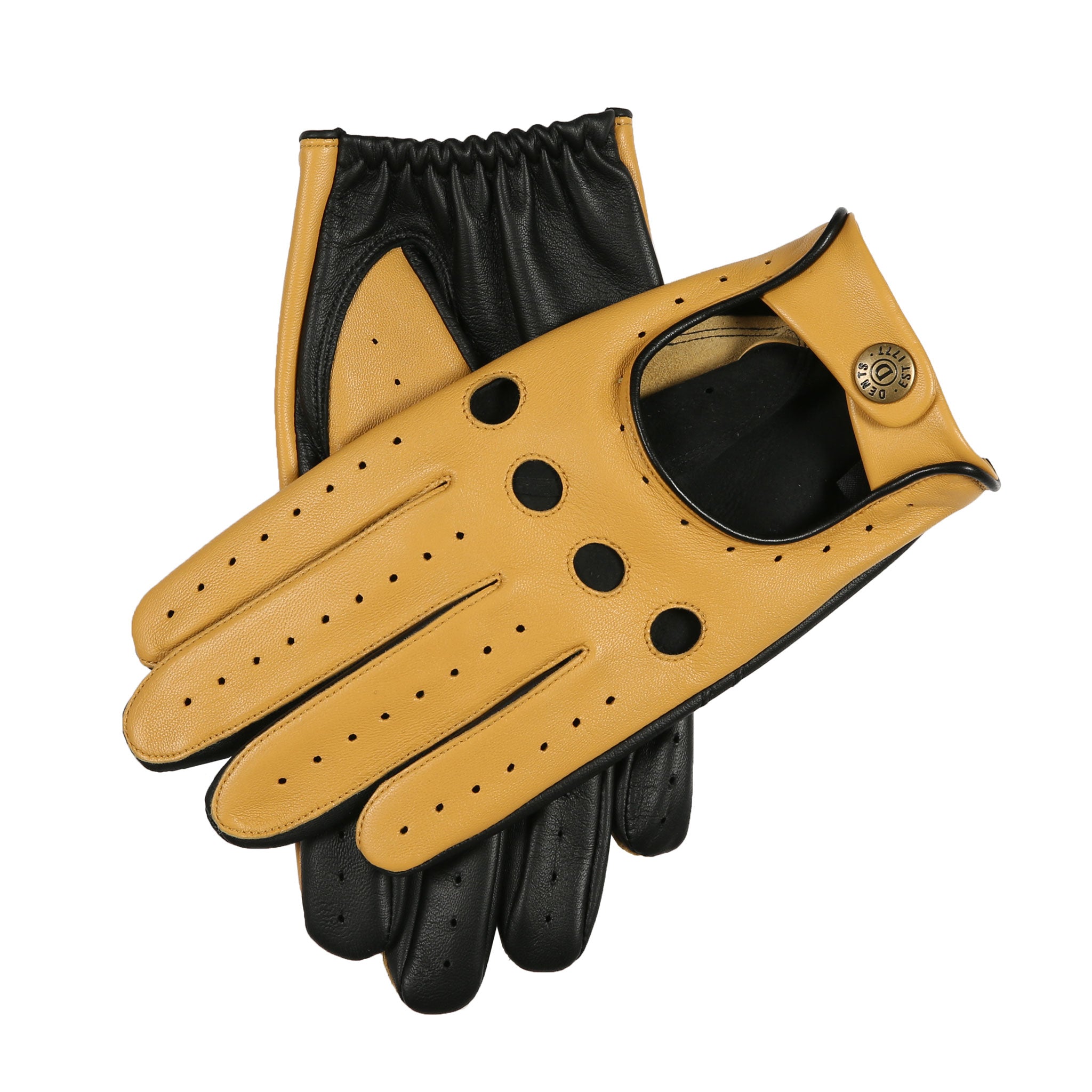 Silverstone Men s Touchscreen Leather Driving Gloves Dents
