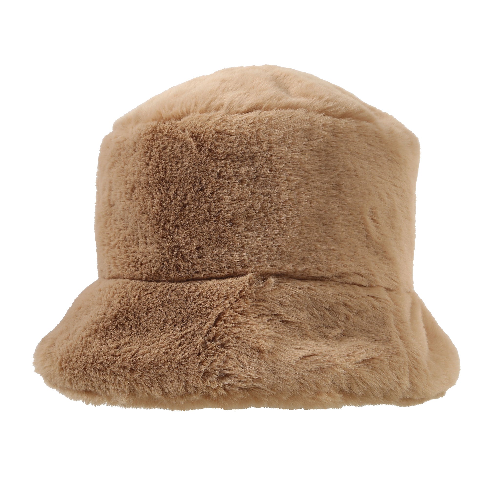 Women's Faux Fur Bucket Hat Dents
