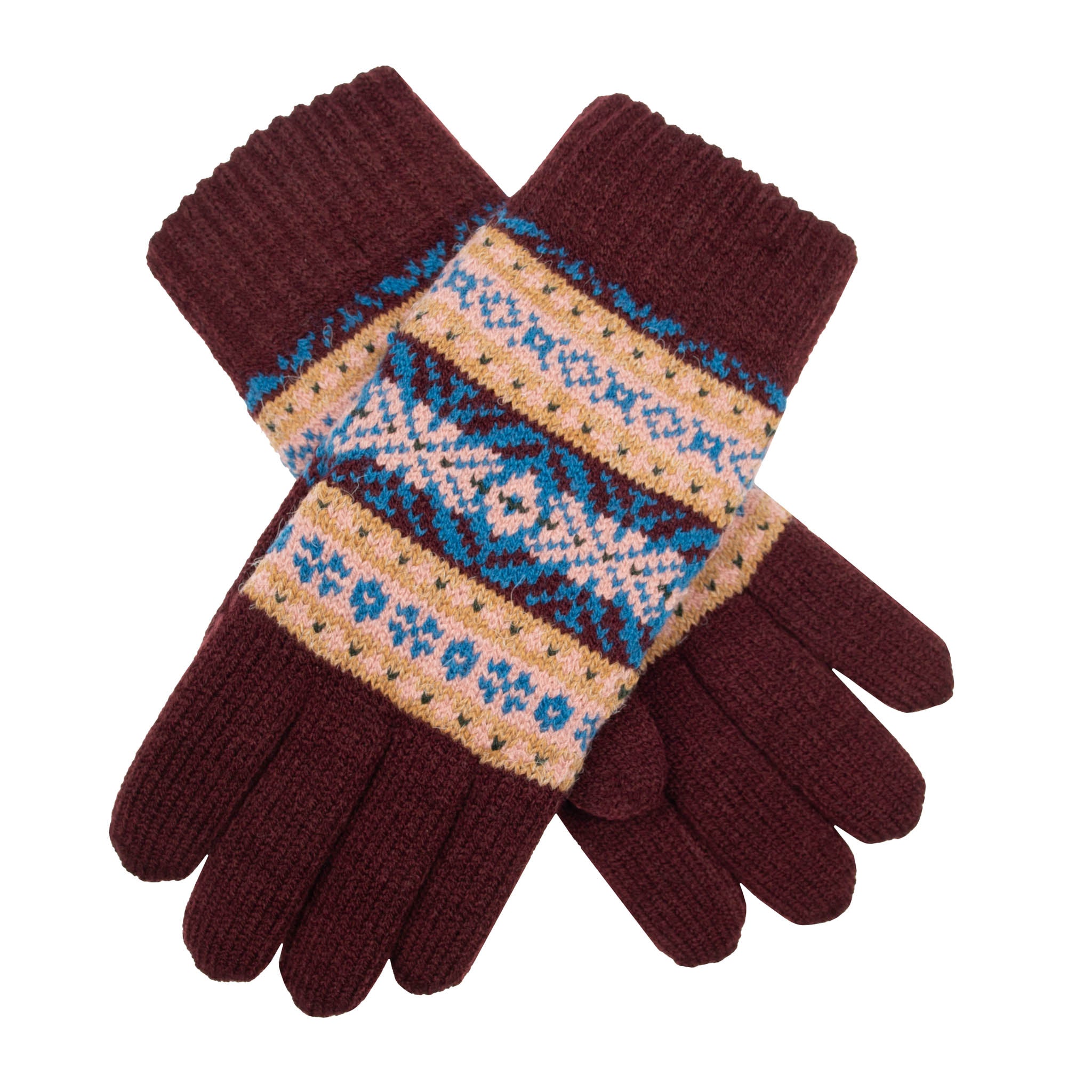 Women's Jacquard Fair Isle Knitted Gloves | Dents