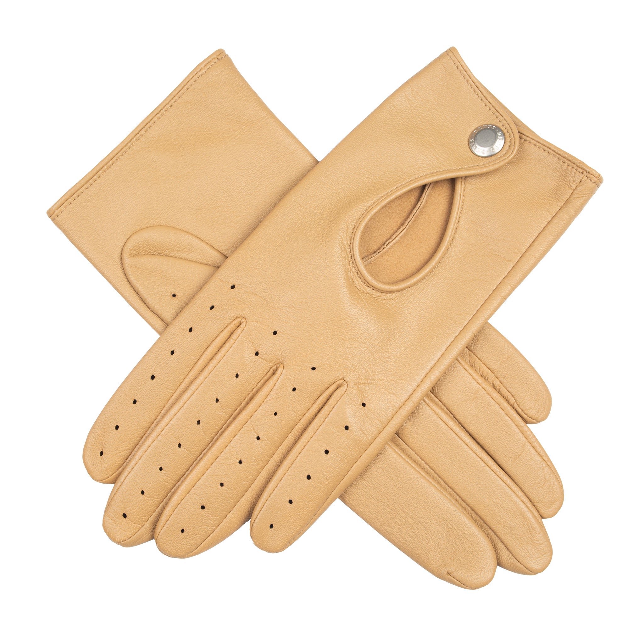 Men's Touchscreen Water-Resistant Leather Gloves with Waxed