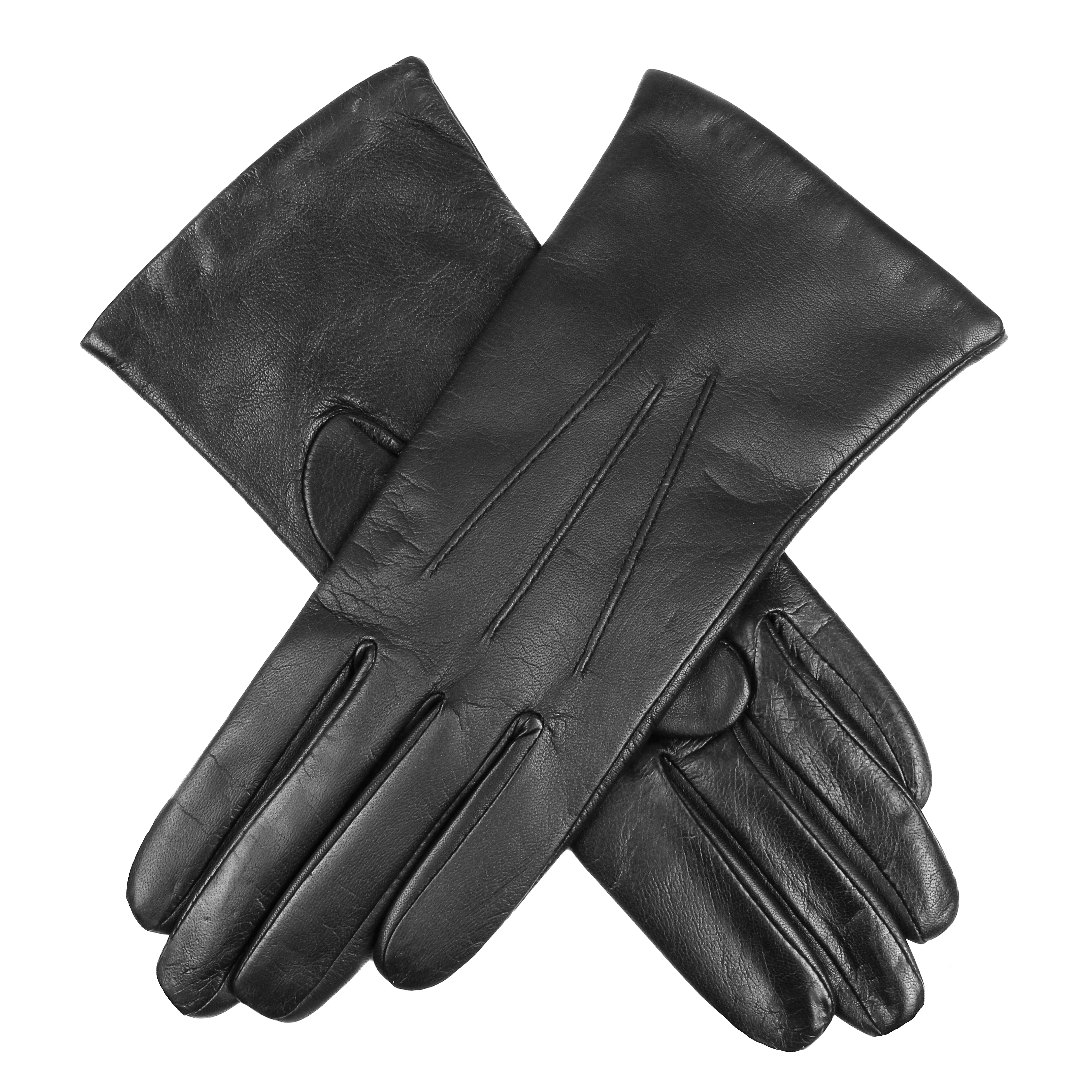 Women's Touchscreen Cashmere-Lined Leather Gloves Dents