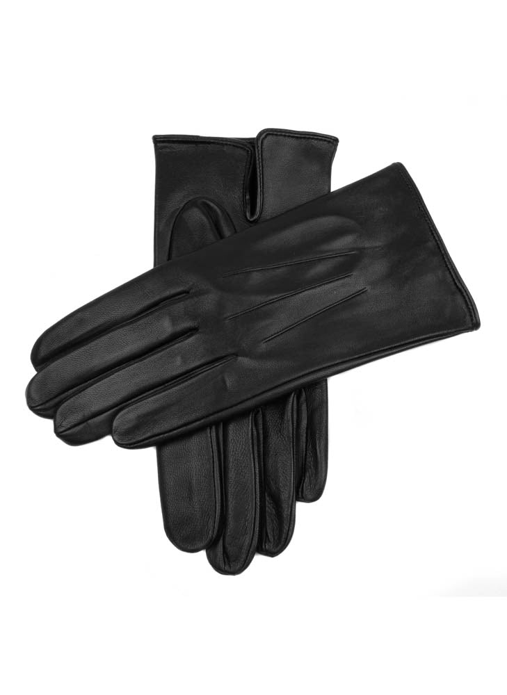 小物 DENTS PECCARY LEATHER GLOVES BLACK 8 Men's Handsewn Cashmere Lined Peccary Leather Gloves | Dents