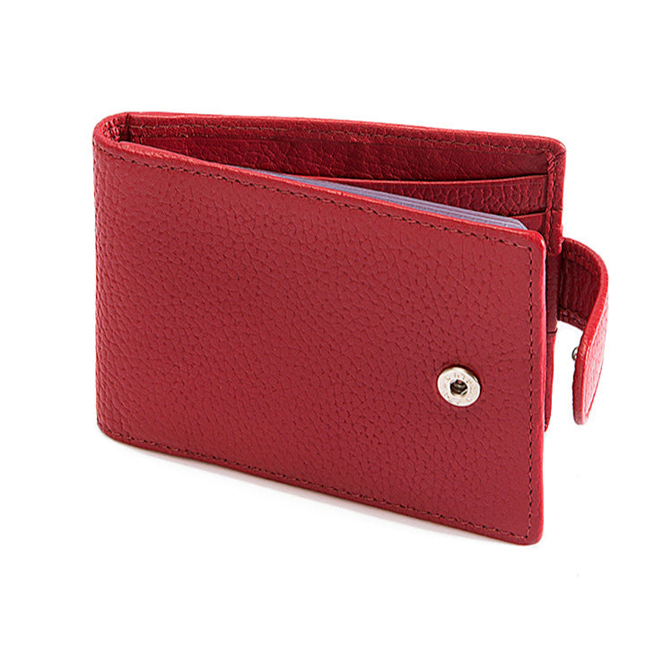 pebble card holder / crimson red