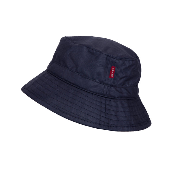 Men's Halley Stevensons Waxed Cotton Bucket Hat | Dents