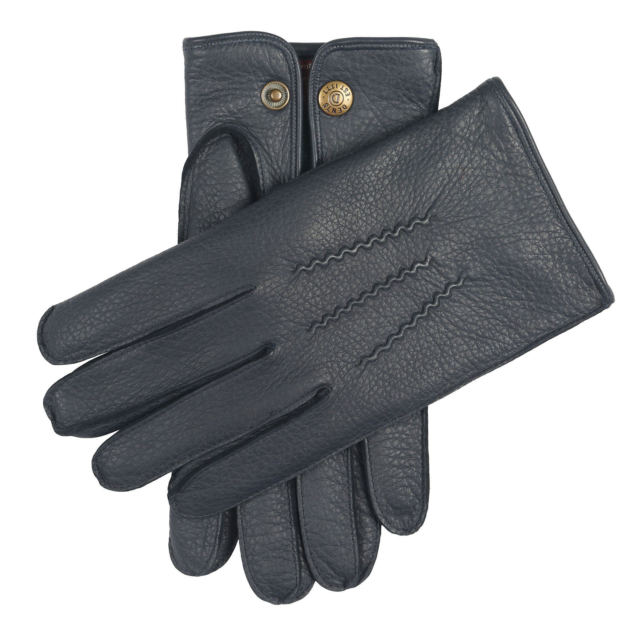 Eton | Men's Cashmere Lined Deerskin Leather Gloves | Dents