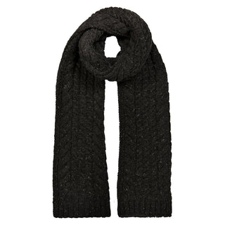 Men’s Cable Knit Scarf with Marl Yarn