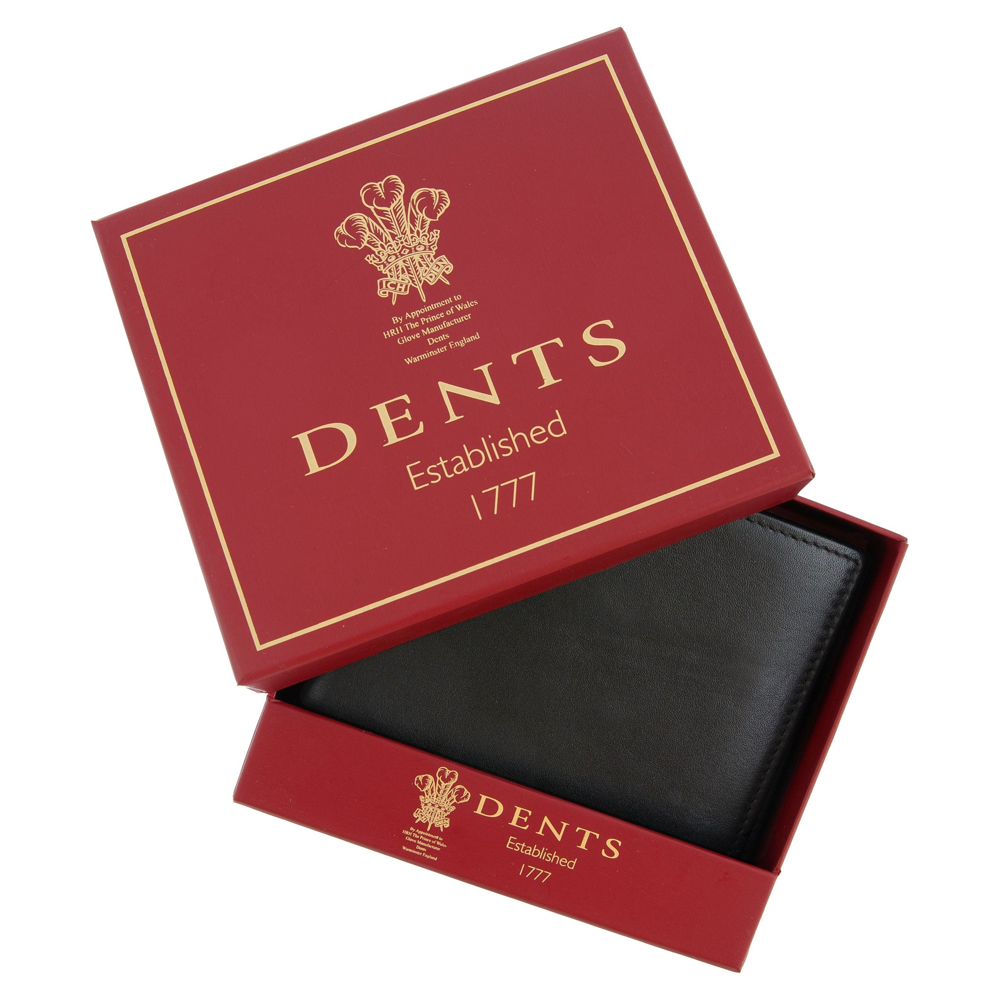 【新品未使用】DENTS デンツ The Heritage Collection Men's Smooth Nappa Leather Trifold Wallet with RFID | Dents