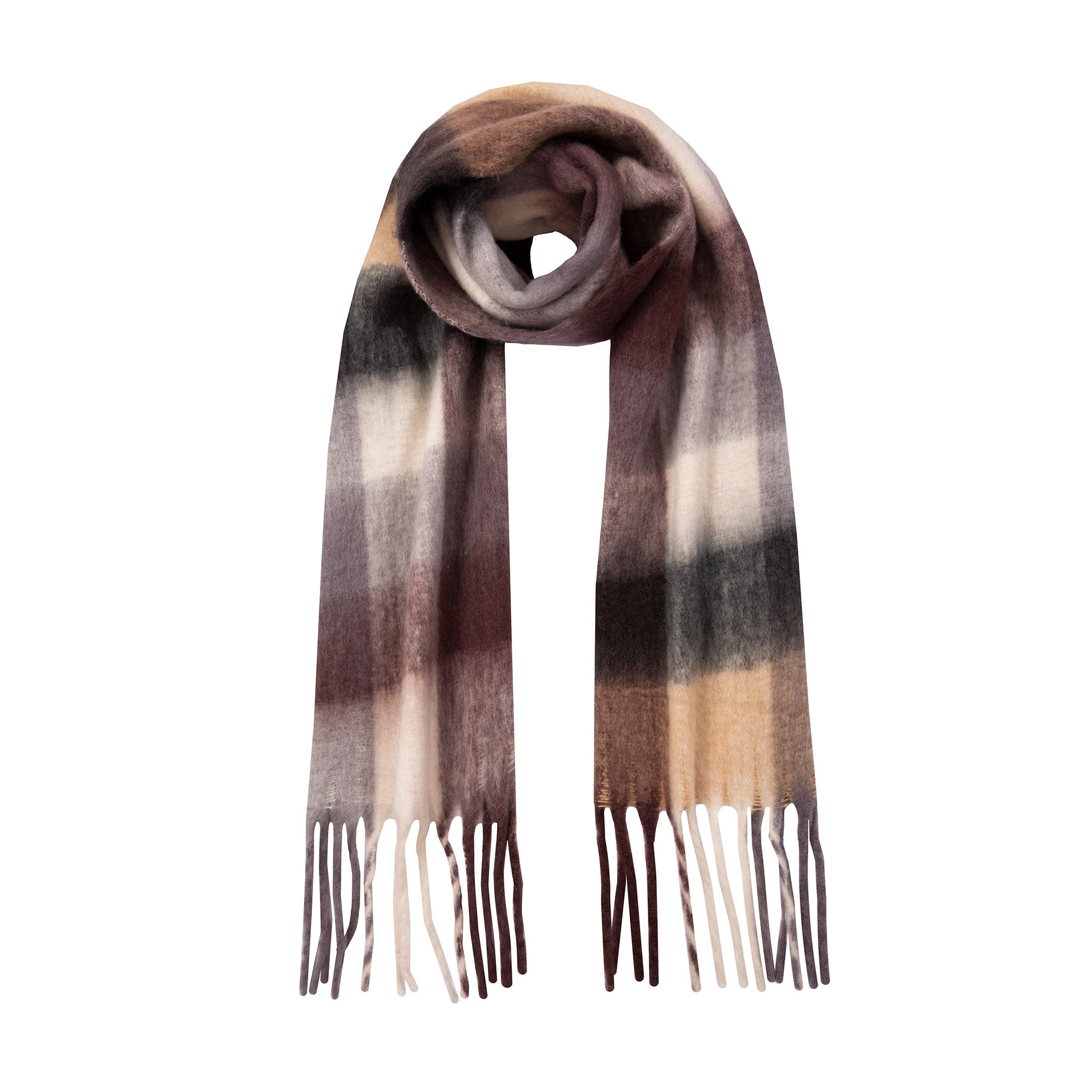 gregory ladner check blanket scarf