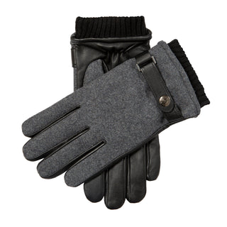Men’s Touchscreen Flannel and Leather Gloves