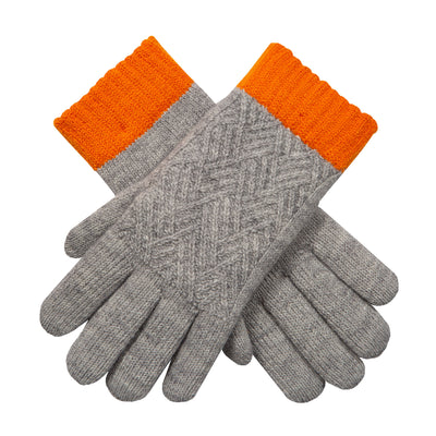 Women S Patchwork Cable Knit Gloves