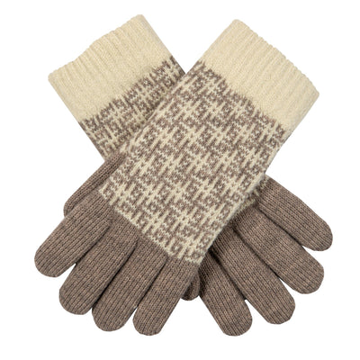 Women S Jacquard Knitted Gloves With Hash Symbol Pattern