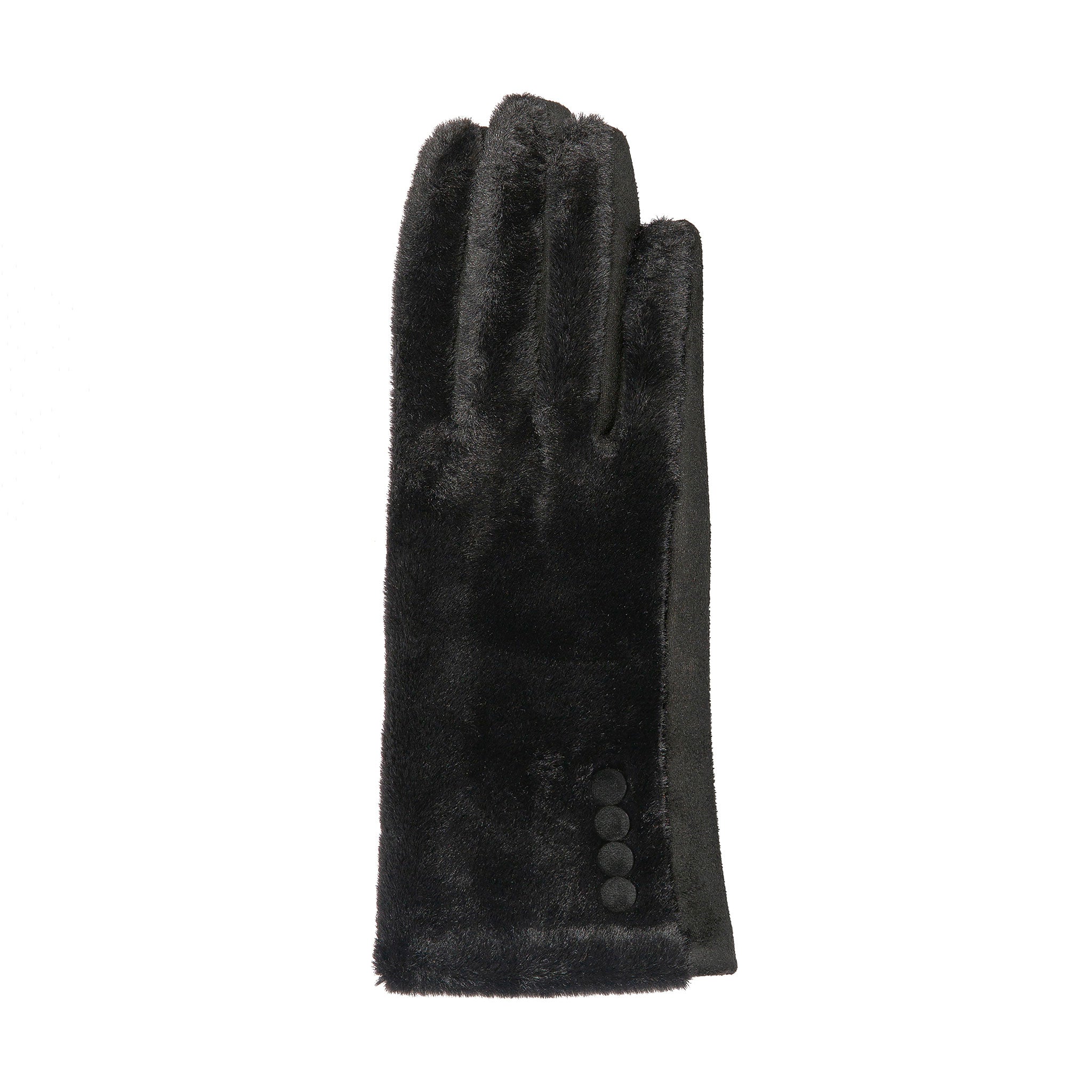 thumbnail image 2 of Buy Women Luxurious Rhinestones Winter Gloves Touchscreen Fleece Lined Mittens With Rabbit Fur Cuffs At 2 of 11