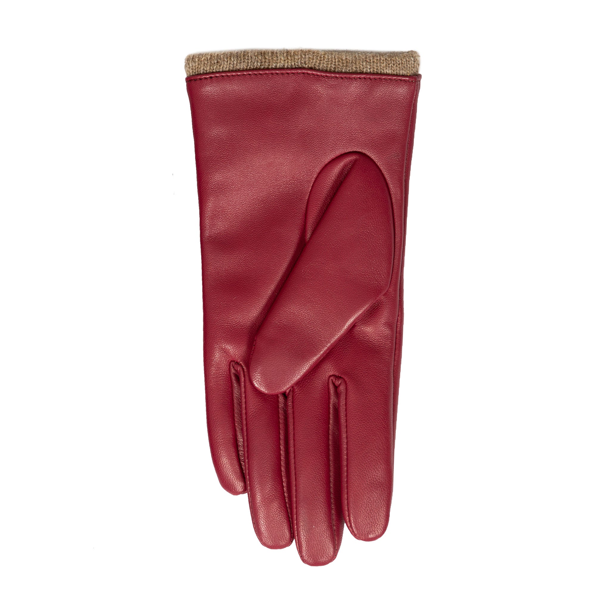 Women's Wool Lined Leather Gloves with Knitted Cuffs | Dents