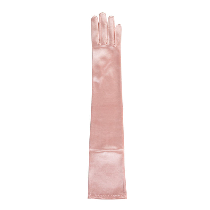 Women's Long Satin Formal Evening Gloves Dents