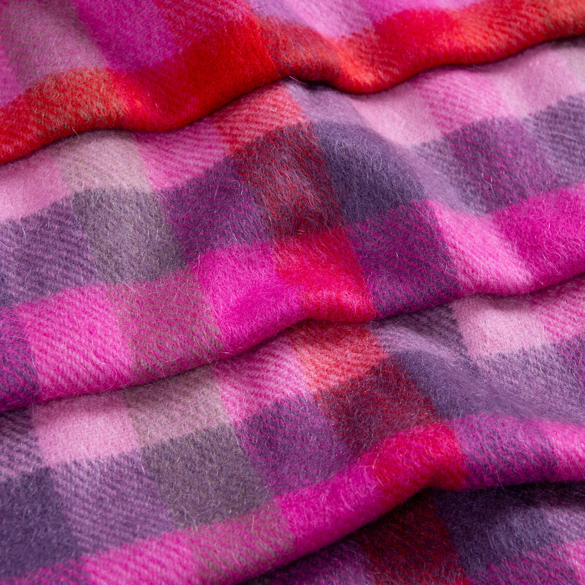 Pink plaid cashmere scarf hot sale