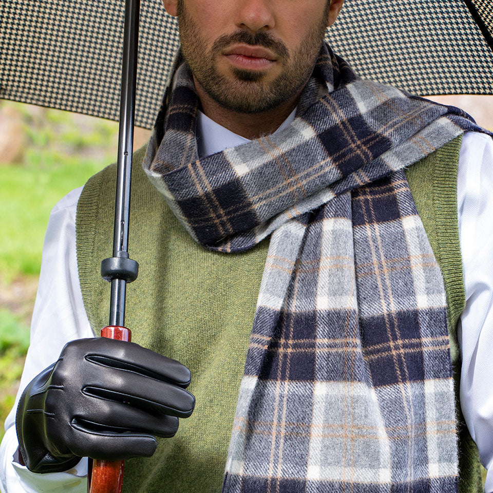 Elton | Men's Unlined Touchscreen Leather Gloves | Dents