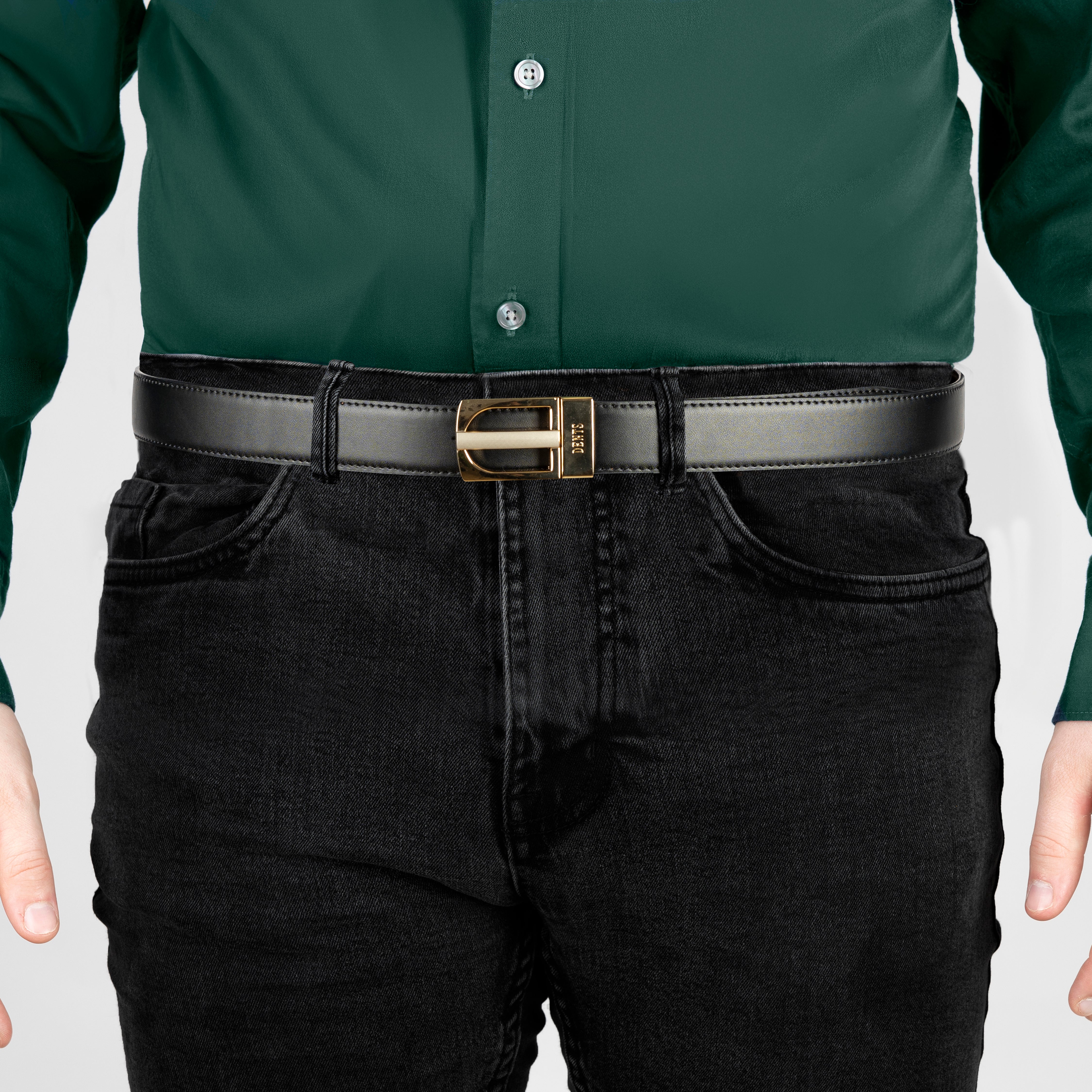 mens belt gold buckle