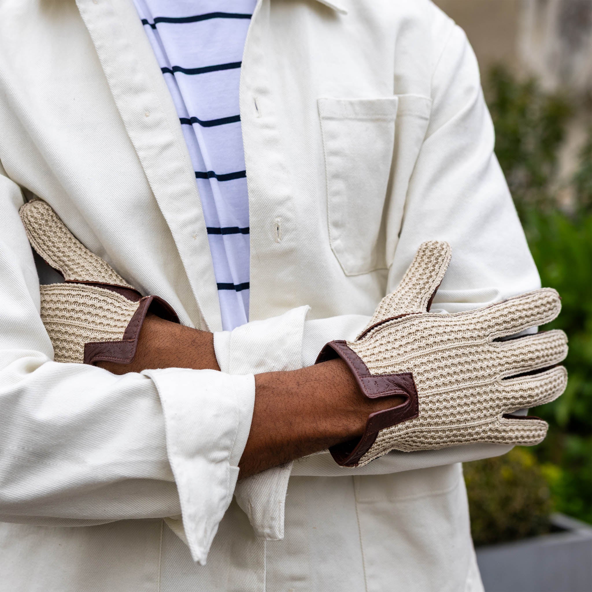 Lancaster | Men's Crochet Back Driving Gloves | Dents