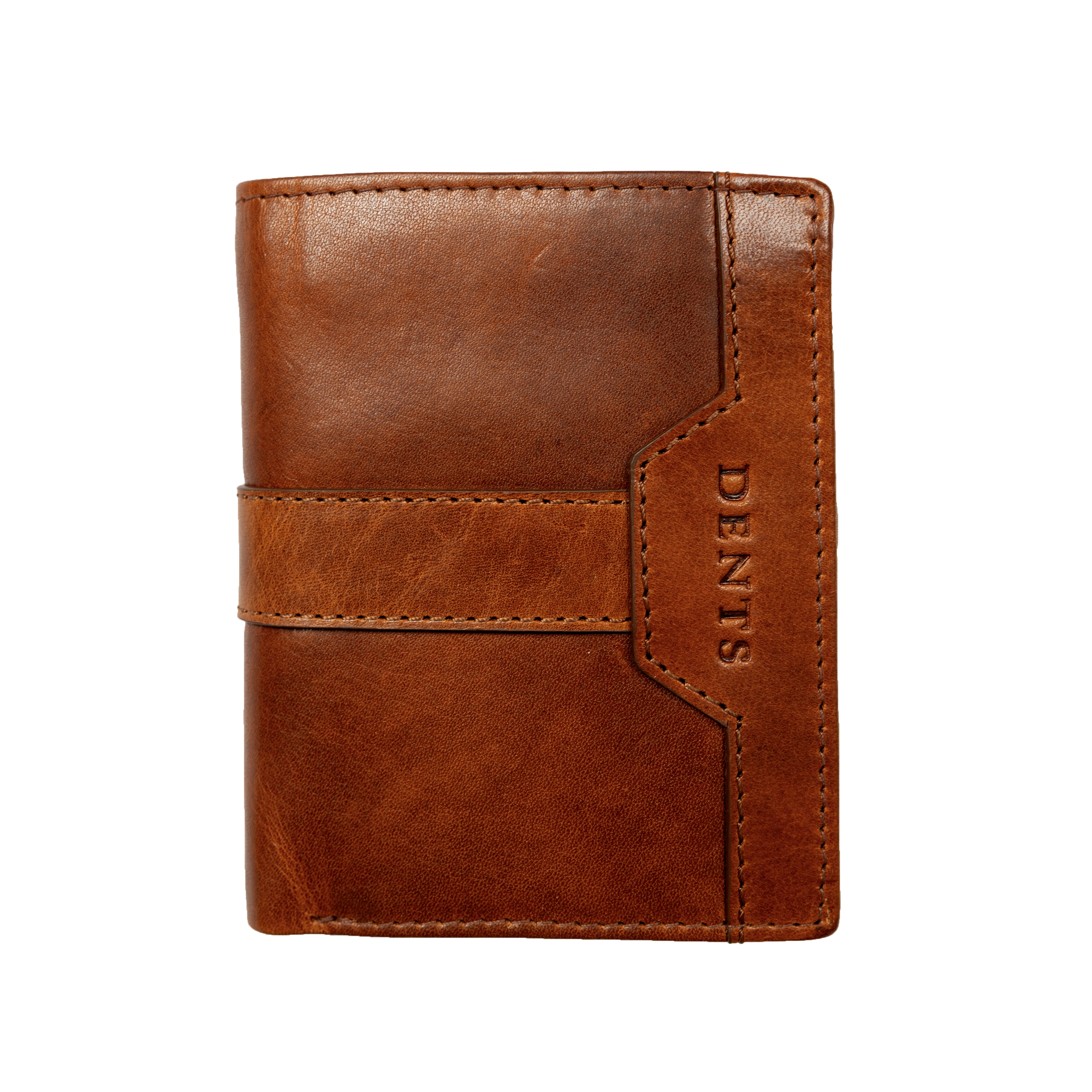 Pass Case Men’s Distressed Leather Passcase Card Holder with RFID Blocking and R ...