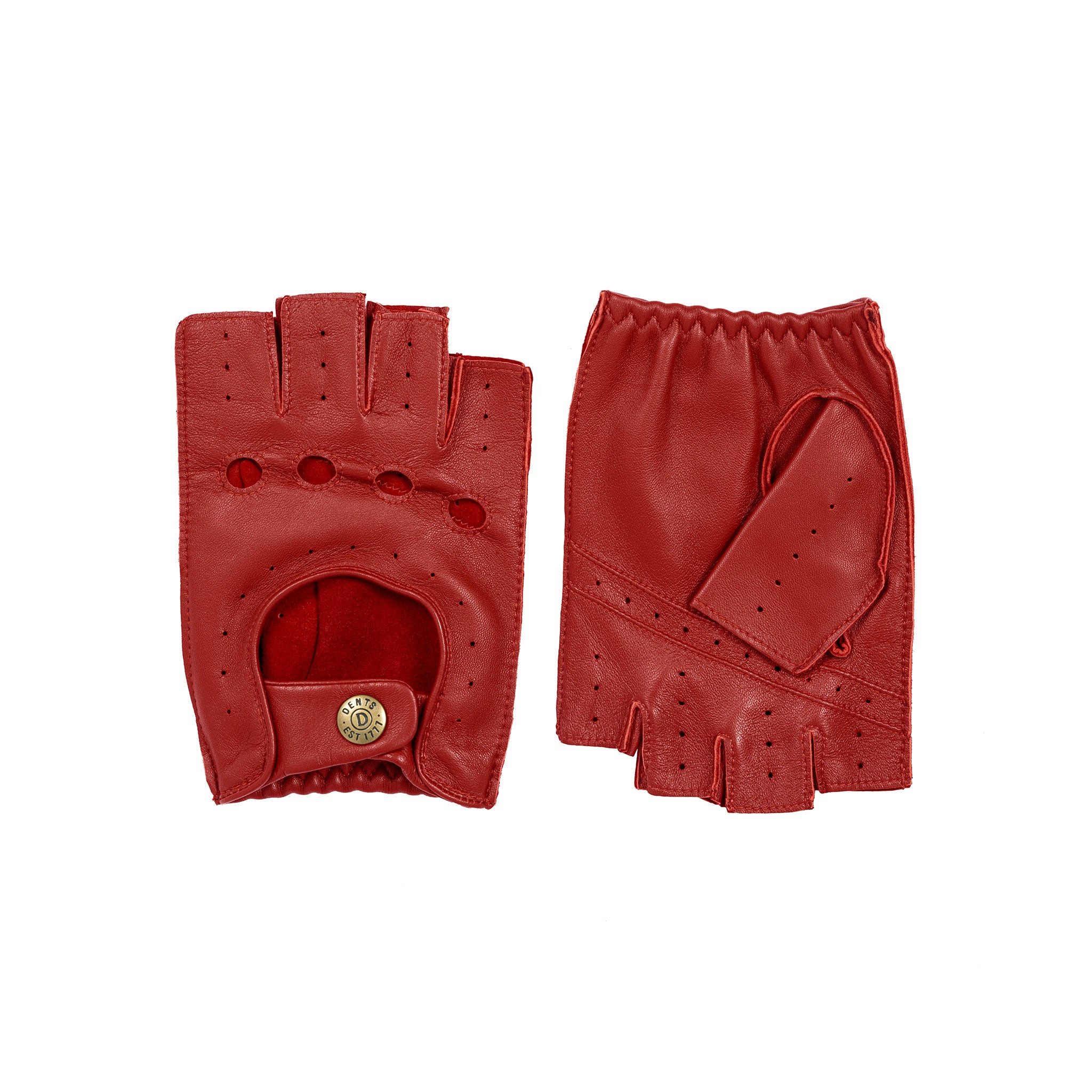 Snetterton | Men's Fingerless Leather Driving Gloves | Dents