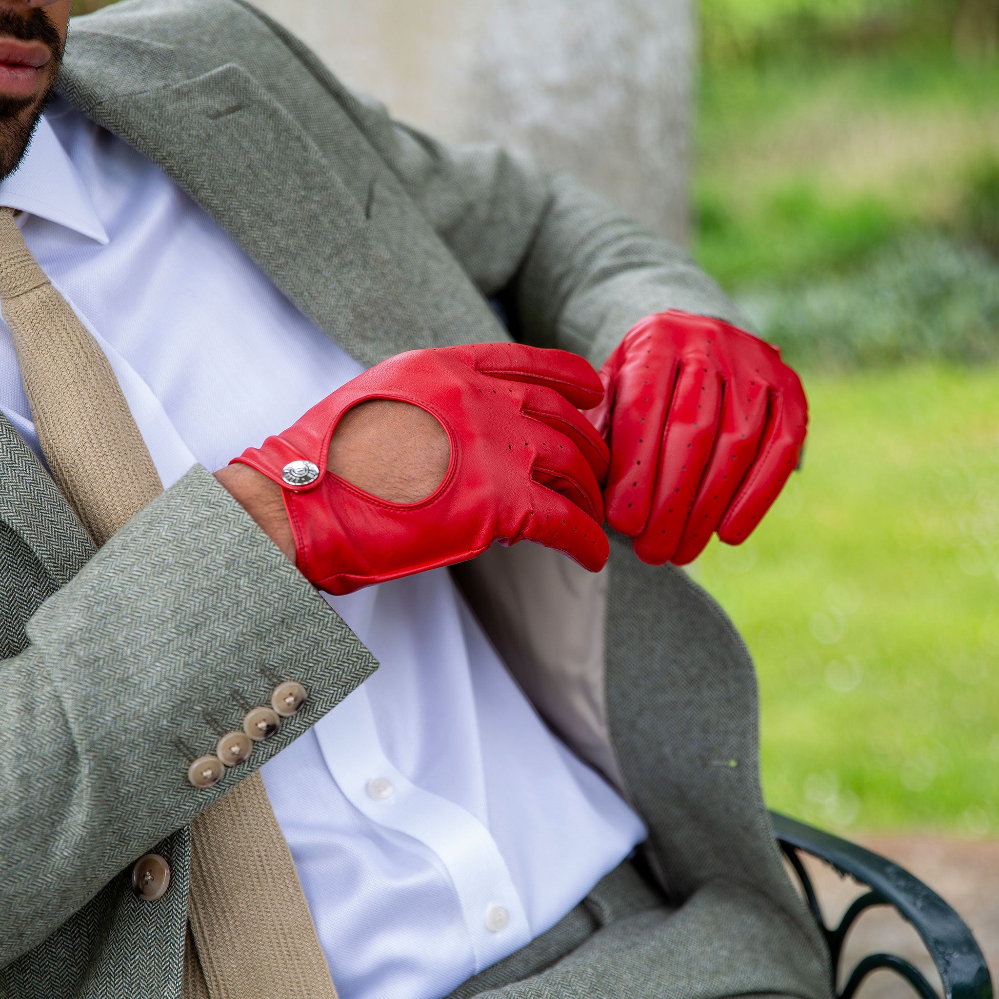 drive handschuhe Cliveden | Men's Leather Driving Gloves