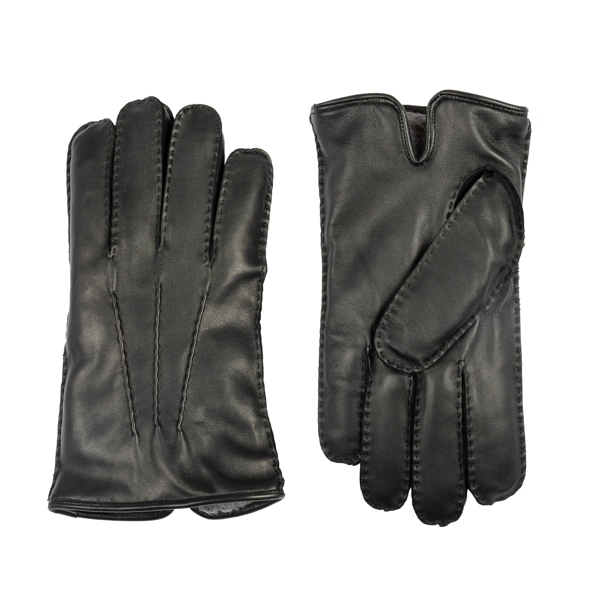Men's Heritage Touchscreen Handsewn Three-Point Fur-Lined Leather