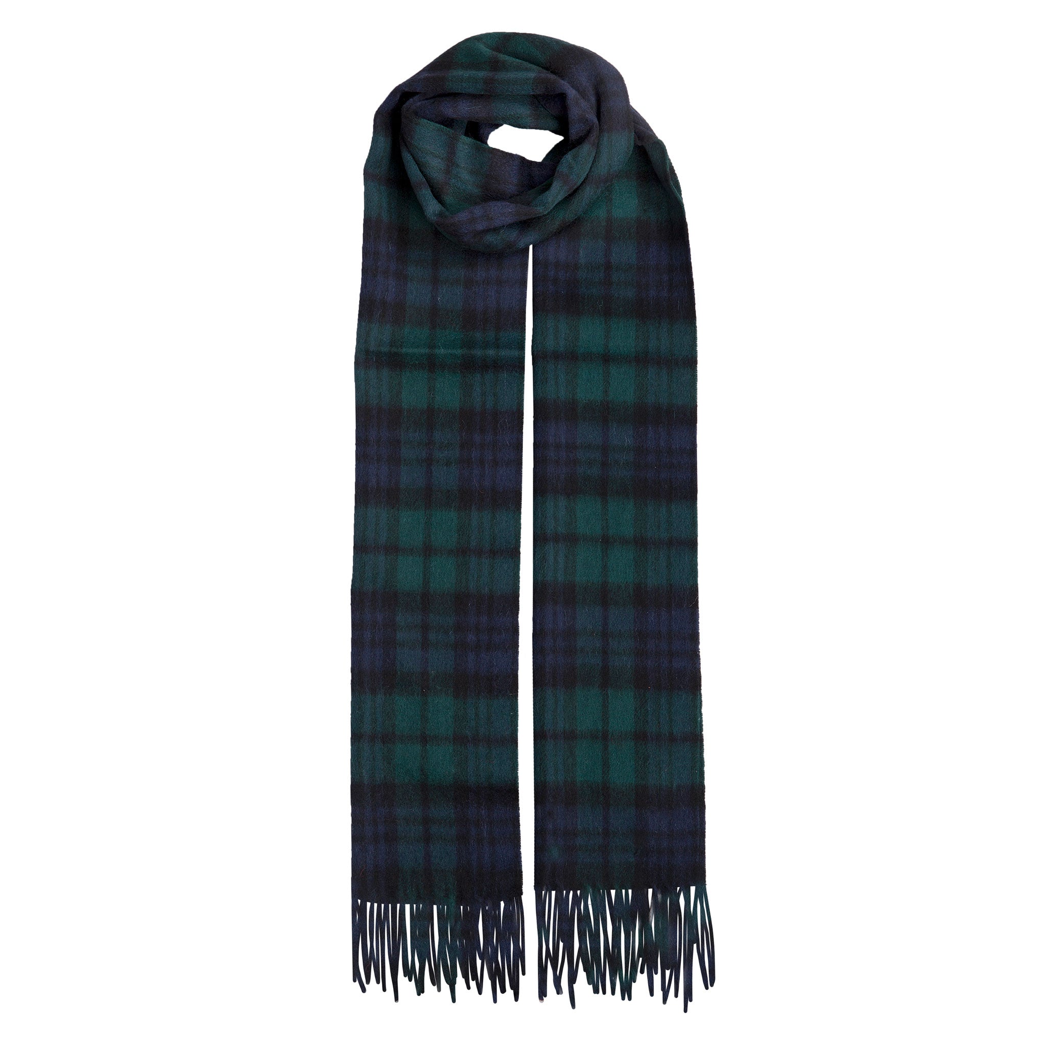 Men's Luxury Lambswool Scarf with Tassels | Dents