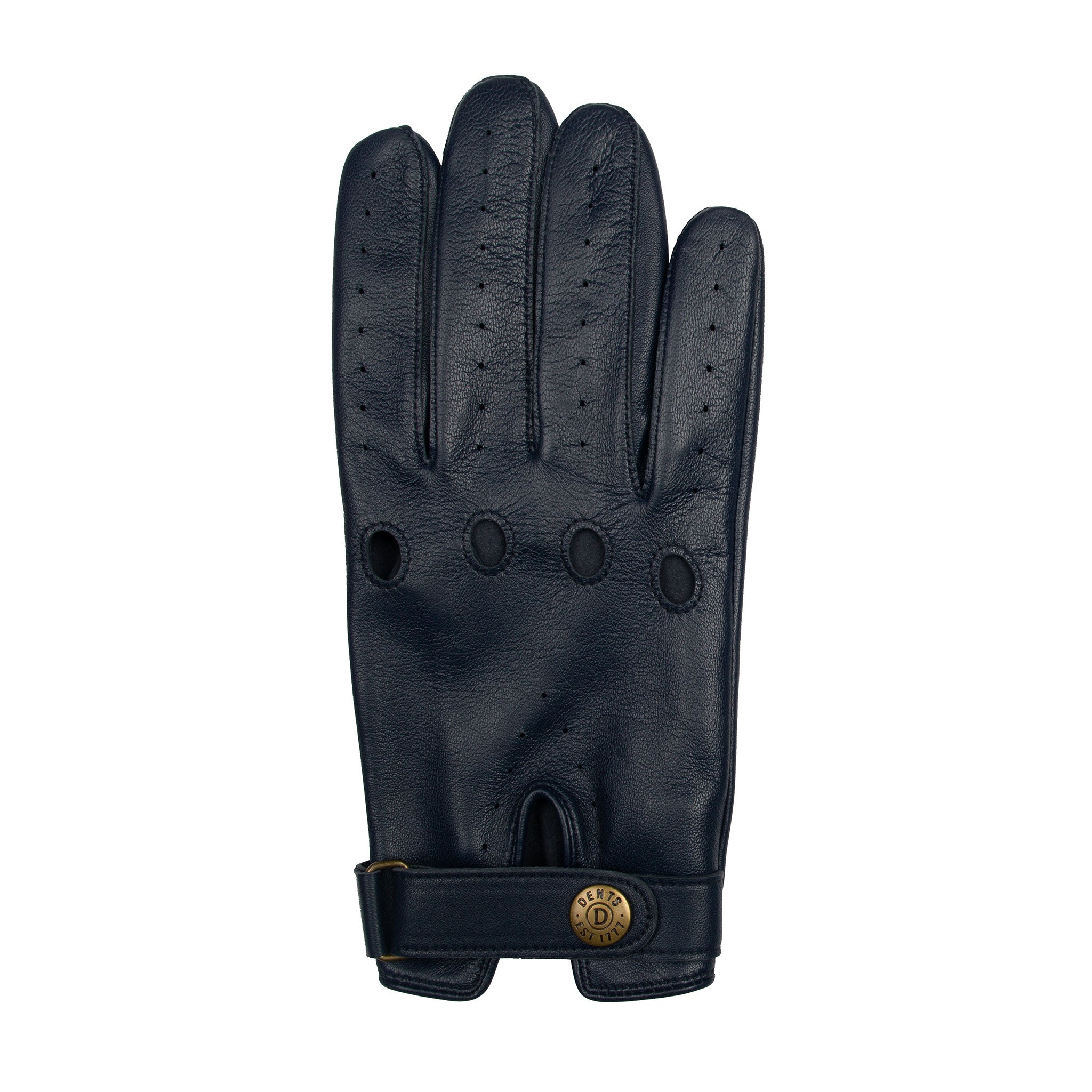 小物 DENTS MEN'S LEATHER GLOVE PECCARY NAVY Men's Leather Driving Gloves | Dents