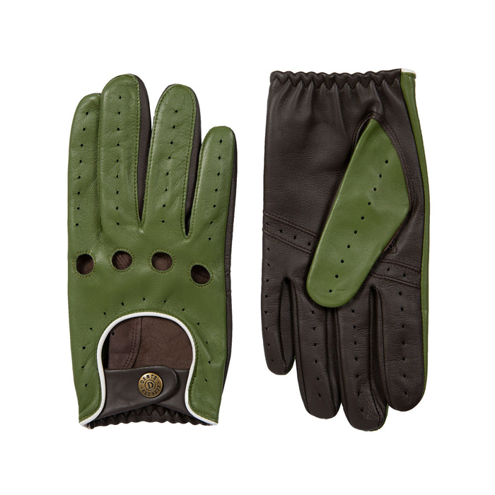 Men's Touchscreen Three-Colour Leather Driving Gloves | Dents