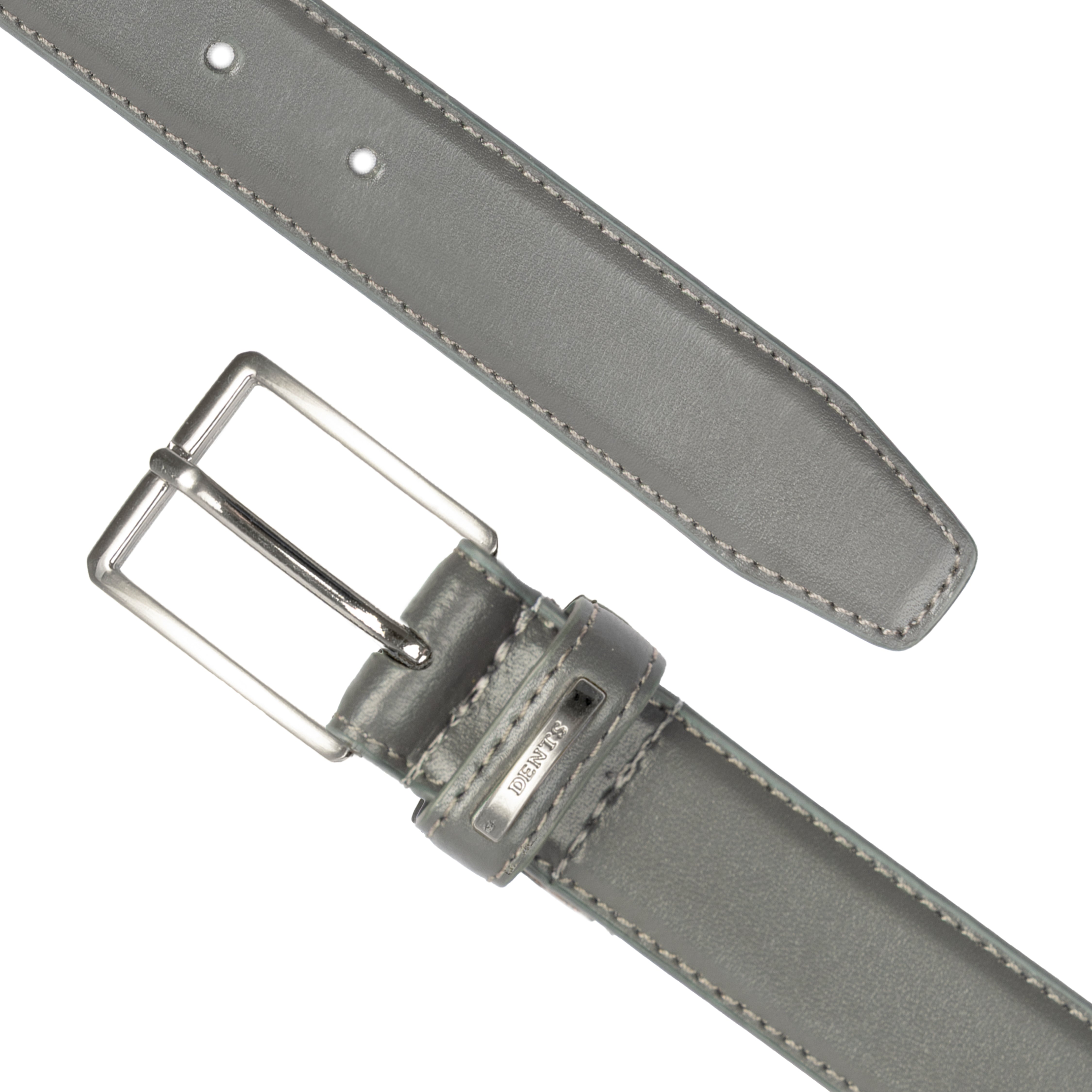 grey leather belt