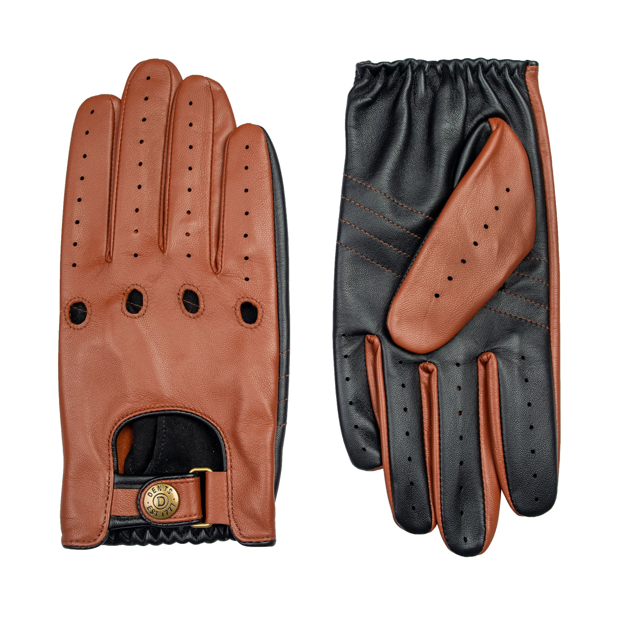 Men’s Leather Driving Gloves – Available In S To XXL, Various Colors, Breathable