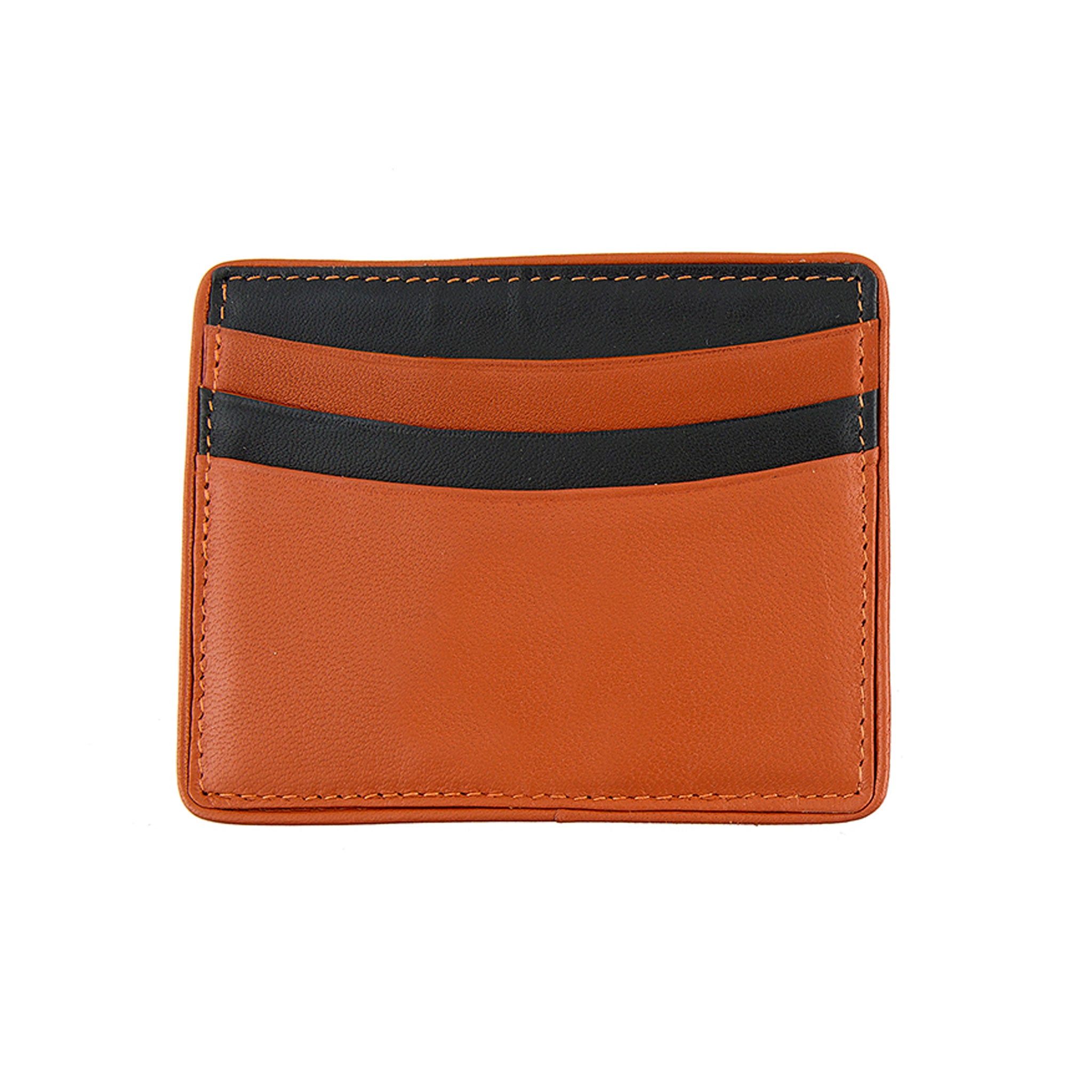 LEATHER CARD HOLDER NAPPA ORANGE LEATHER CARD HOLDER NAPPA ORANGE