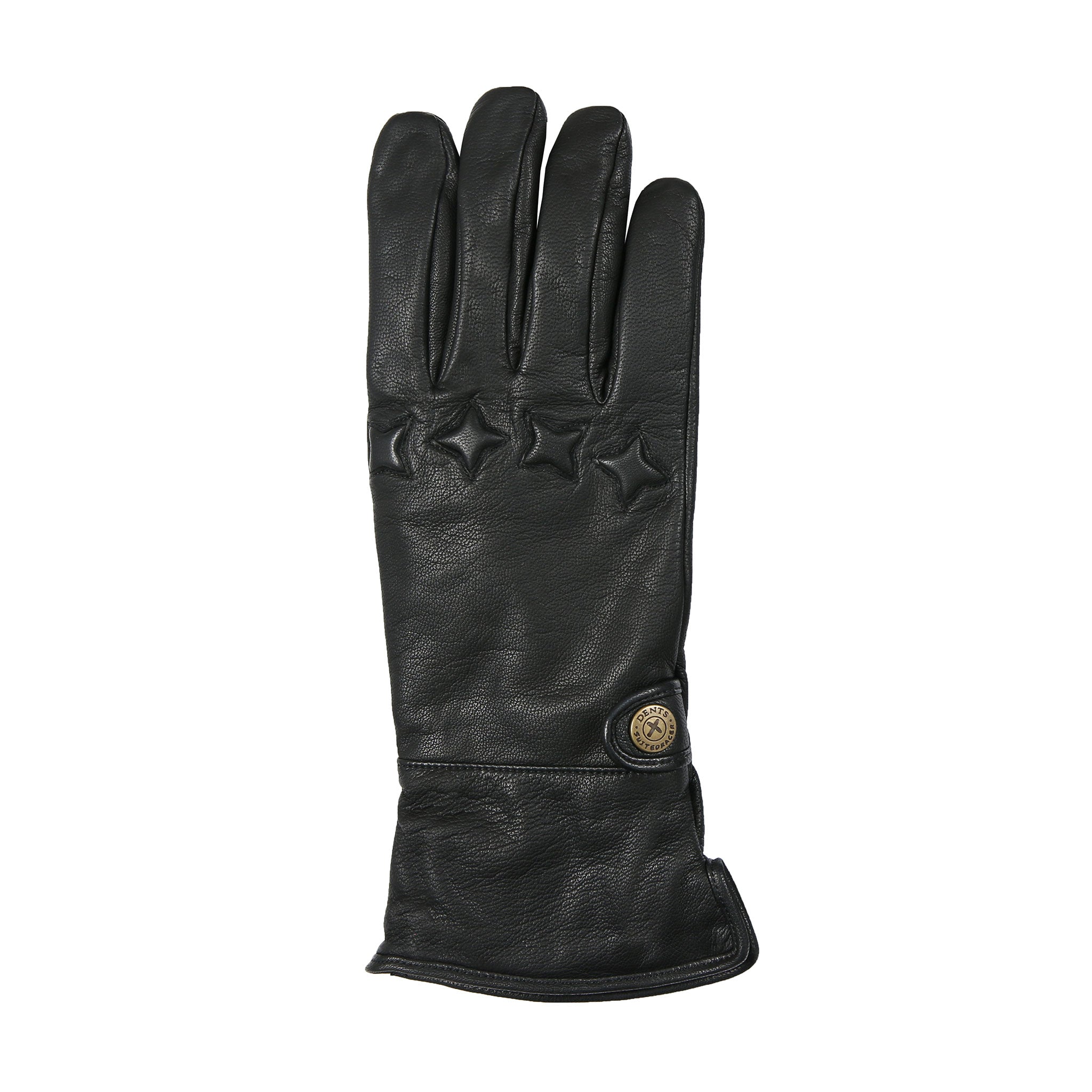 Men's Touchscreen Water-Resistant Leather Gauntlet Gloves