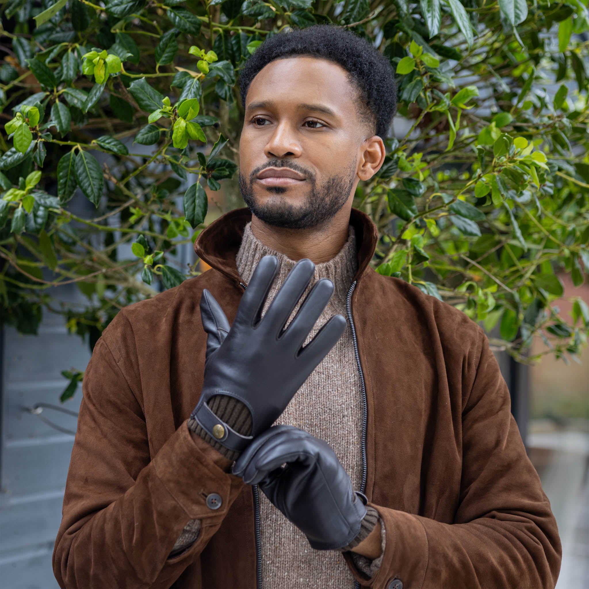 Buxton | Men's Touchscreen Leather Gloves | Dents