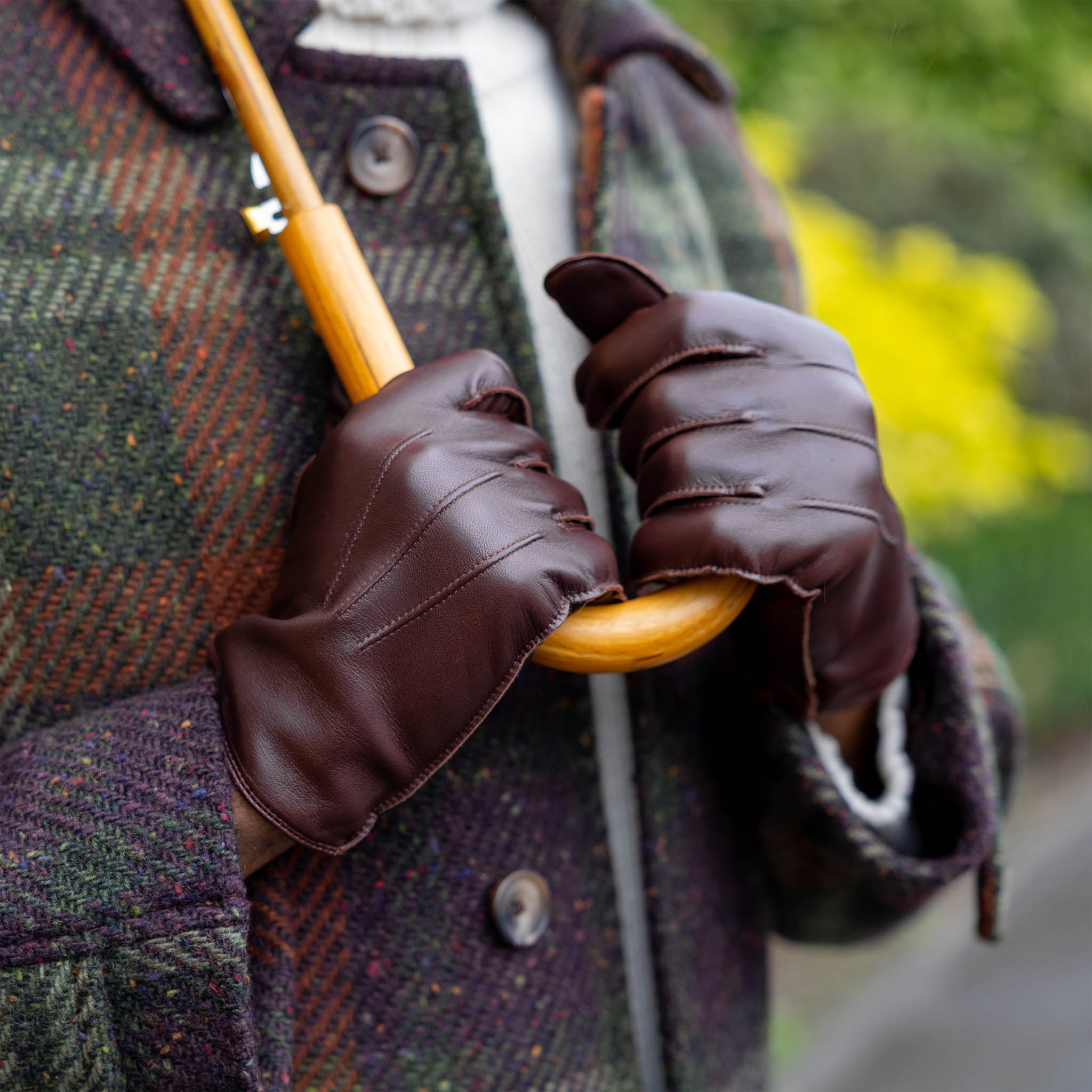 Mendip | Men's Wool Lined Leather Officers Gloves | Dents Mendip | Men's Wool Lined Leather Officers Gloves | Dents