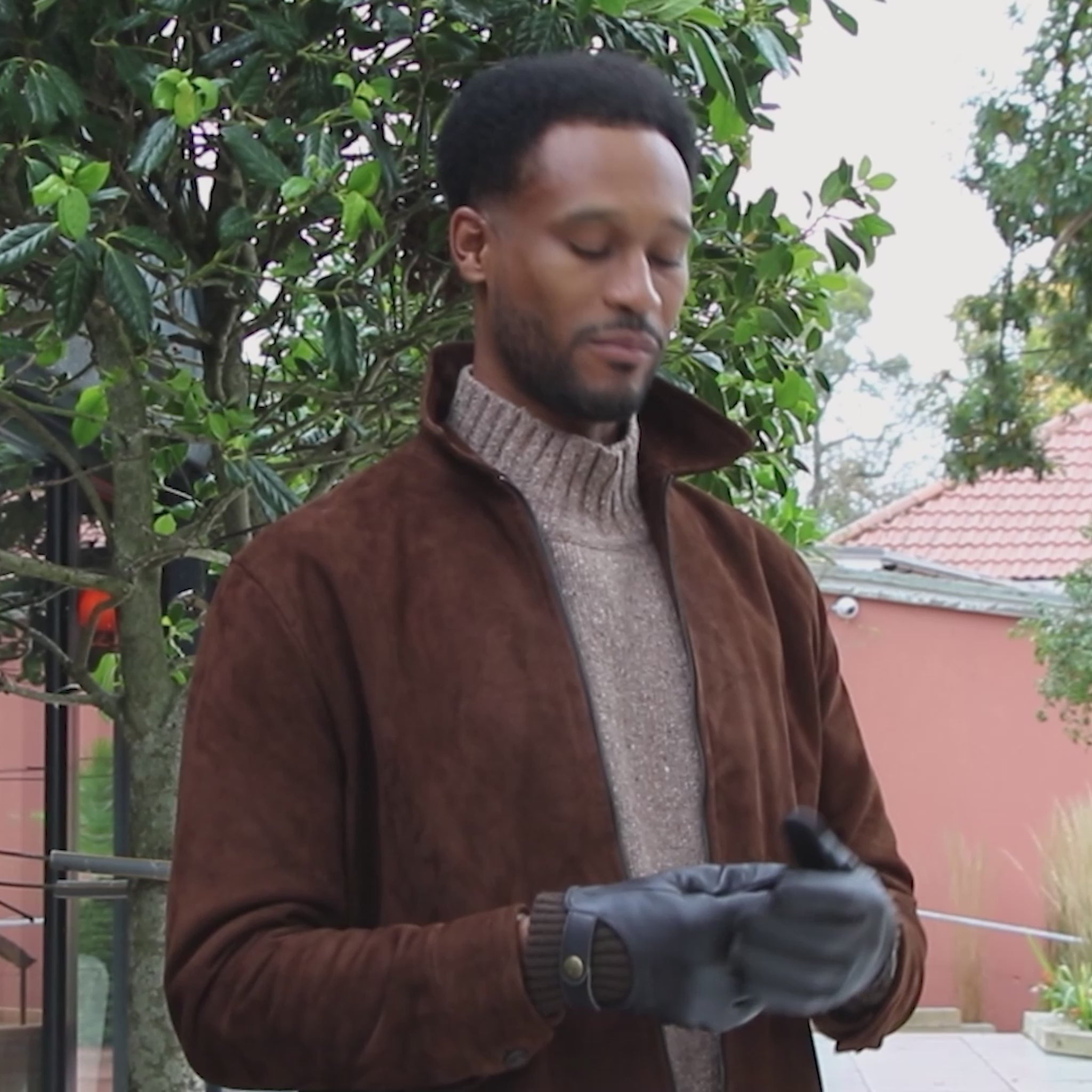 Buxton | Men's Touchscreen Leather Gloves | Dents