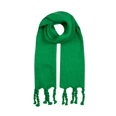 Women S Blanket Scarf With Braided Tassels