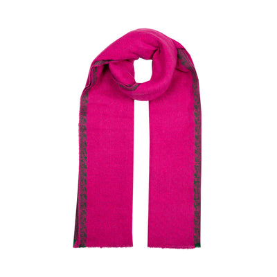 Women S Chevron Pattern Scarf With Fringe Ends
