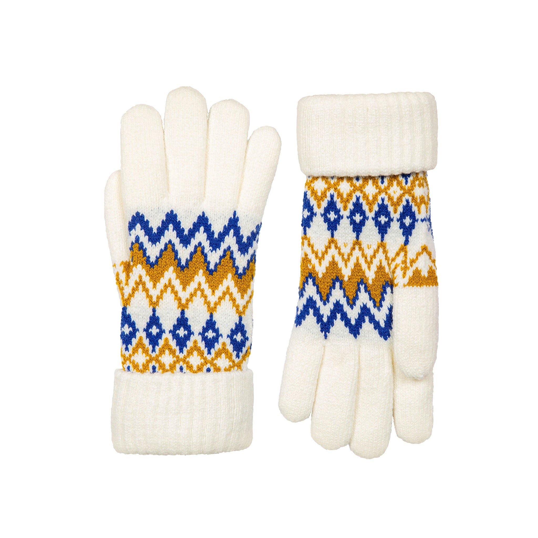 Women's Jacquard Fair Isle Knitted Gloves | Dents