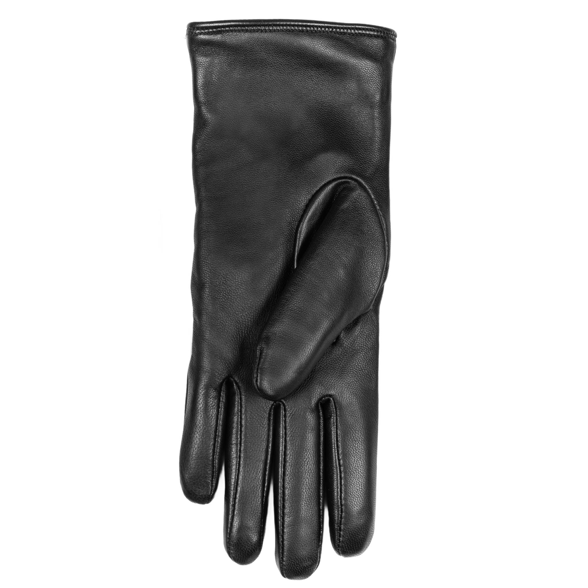 Women's Heritage Touchscreen Three-Point Fur-Lined Leather Gloves