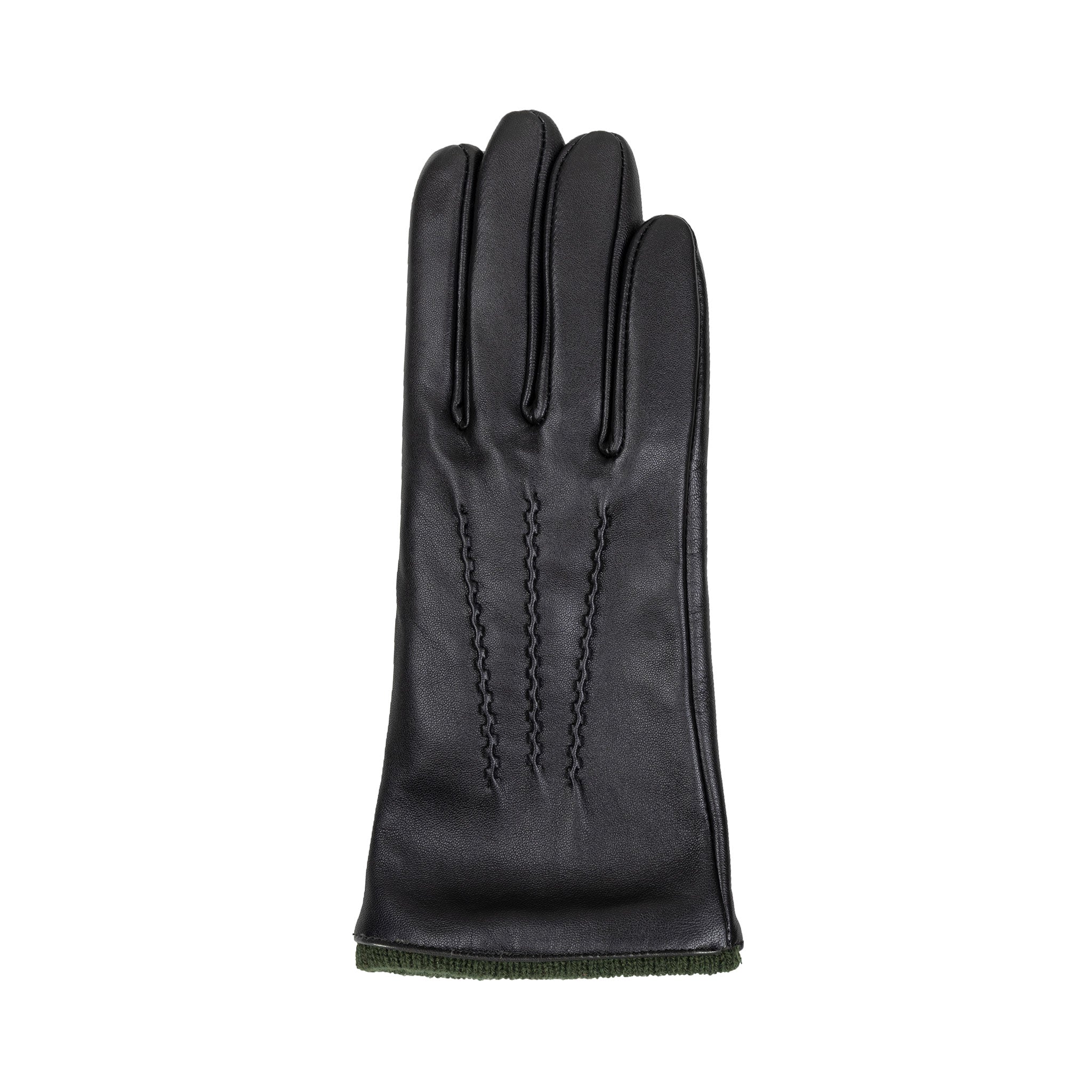 Women's Heritage Touchscreen Three-Point Wool-Lined Leather Gloves