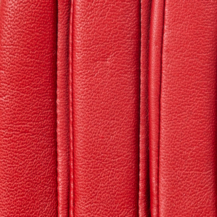 Women's Single Point Lined Leather Gloves in Berry Fingers