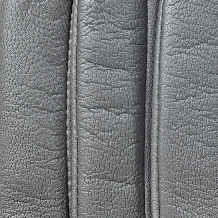 Women's Single Point Lined Leather Gloves in Charcoal Fingers