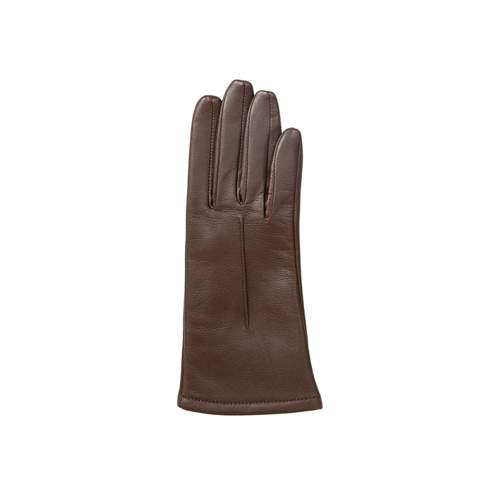 Women's Single Point Lined Leather Gloves in Chestnut Right