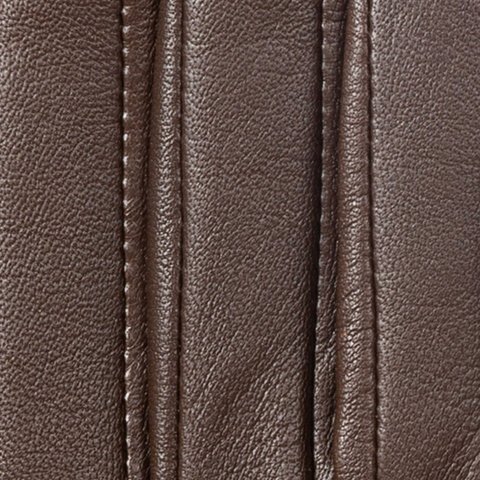 Women's Single Point Lined Leather Gloves in Chestnut Fingers