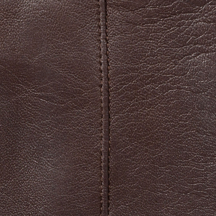 Women's Single Point Lined Leather Gloves in Mocca Stitching
