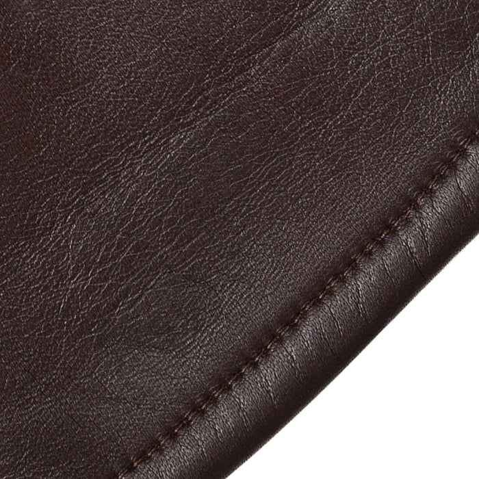 Women's Single Point Lined Leather Gloves in Mocca Closeup