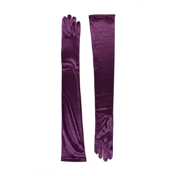 Women's Long Full Length Satin Evening Gloves Dents